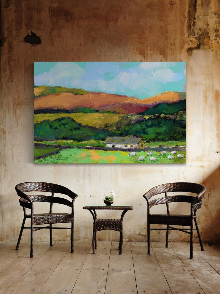 Marmont Hill, "Cotswold Countryside" by Arthur Pina on Wrapped Canvas, 45x30