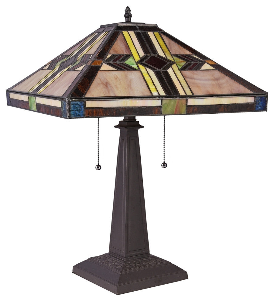 CHLOE Lighting CH3T237IM16-TL2 JEREMIAH Blackish Bronze 2 Light Table Lamp