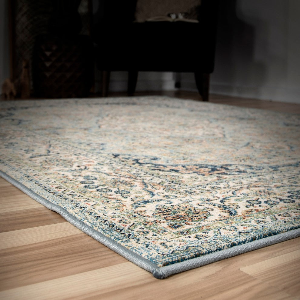 Palmetto Living by Orian Alexandra Kerman Estate Blue Area Rug, 7'10"x10'10"
