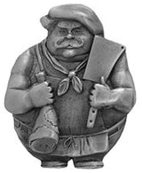 Butcher Magnet Antique Brass, Antique Pewter