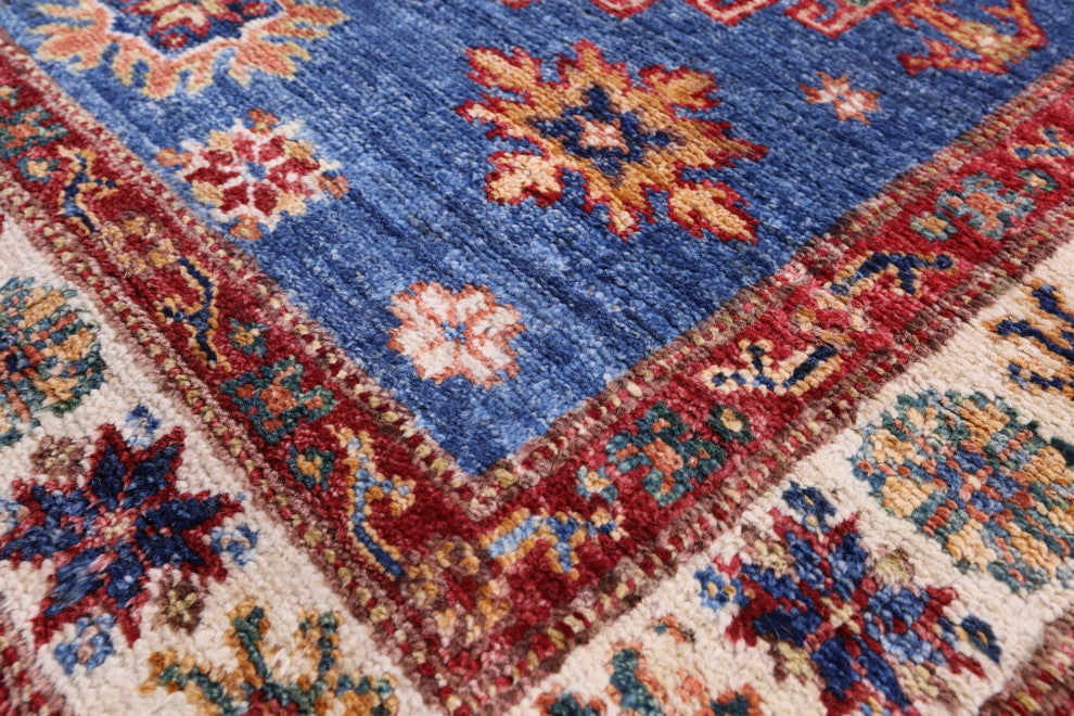 2' 10" X 12' 5" Hand-Knotted Super Kazak Runner Rug Q11232