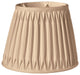 16" Vintage Gold Oval Smocked Pleat Paperback Shantung Lampshade
