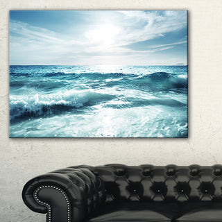 "Seychelles Beach at Sunset" Canvas Print