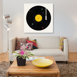 "Music Everywhere" by Florent Bodart, Canvas Print, 26"x26"