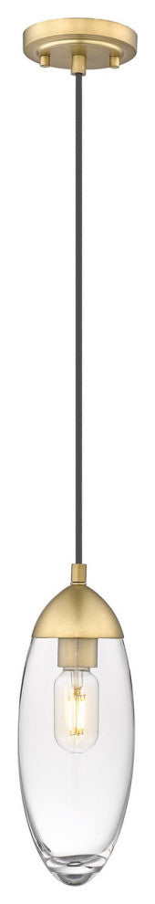 Arden 1-Light Pendant, Rubbed Brass