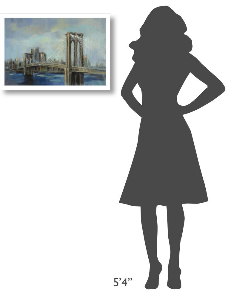 "Brooklyn Bridge" Digital Paper Print by Silvia Vassileva, 26"x18"
