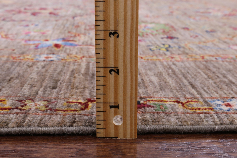 5' 1" X 6' 6" Hand Knotted Persian Tabriz Wool Rug Q7683