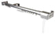 Heavy Duty Traverse Rod, Center Open, Silver, 66-120"