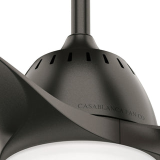 Casablanca 52" Wisp Ceiling Fan With Light Kit & Handheld Remote, Noble Bronze