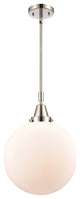 INNOVATIONS LIGHTING 447-1S-SN-G201-12-LED Beacon Mini Pendant, Polished Nickel