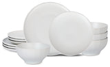 Stone Lain Rio Stoneware 12-Piece Dinnerware Set, Beige