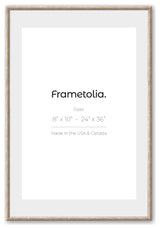 24" x 36" Hammered Champagne 1" Vintage Gallery Frame