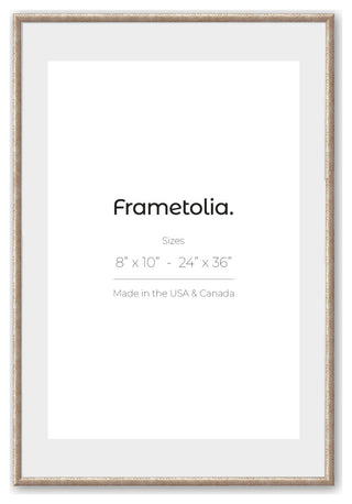 24" x 36" Hammered Champagne 1" Vintage Gallery Frame