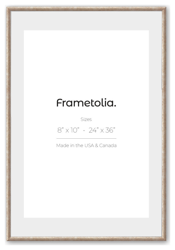 24" x 36" Hammered Champagne 1" Vintage Gallery Frame