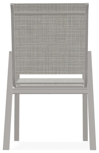 Bazza Sling Stackable Outdoor Dining Chair, Deacon/Warm Gray