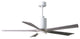 Matthews Fan, Patricia-5 Ceiling Fan, Lighting Kit, Gloss White, 60", Barn Wood