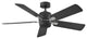 Hinkley Afton 52" Integrated LED Indoor Ceiling Fan, Matte Black