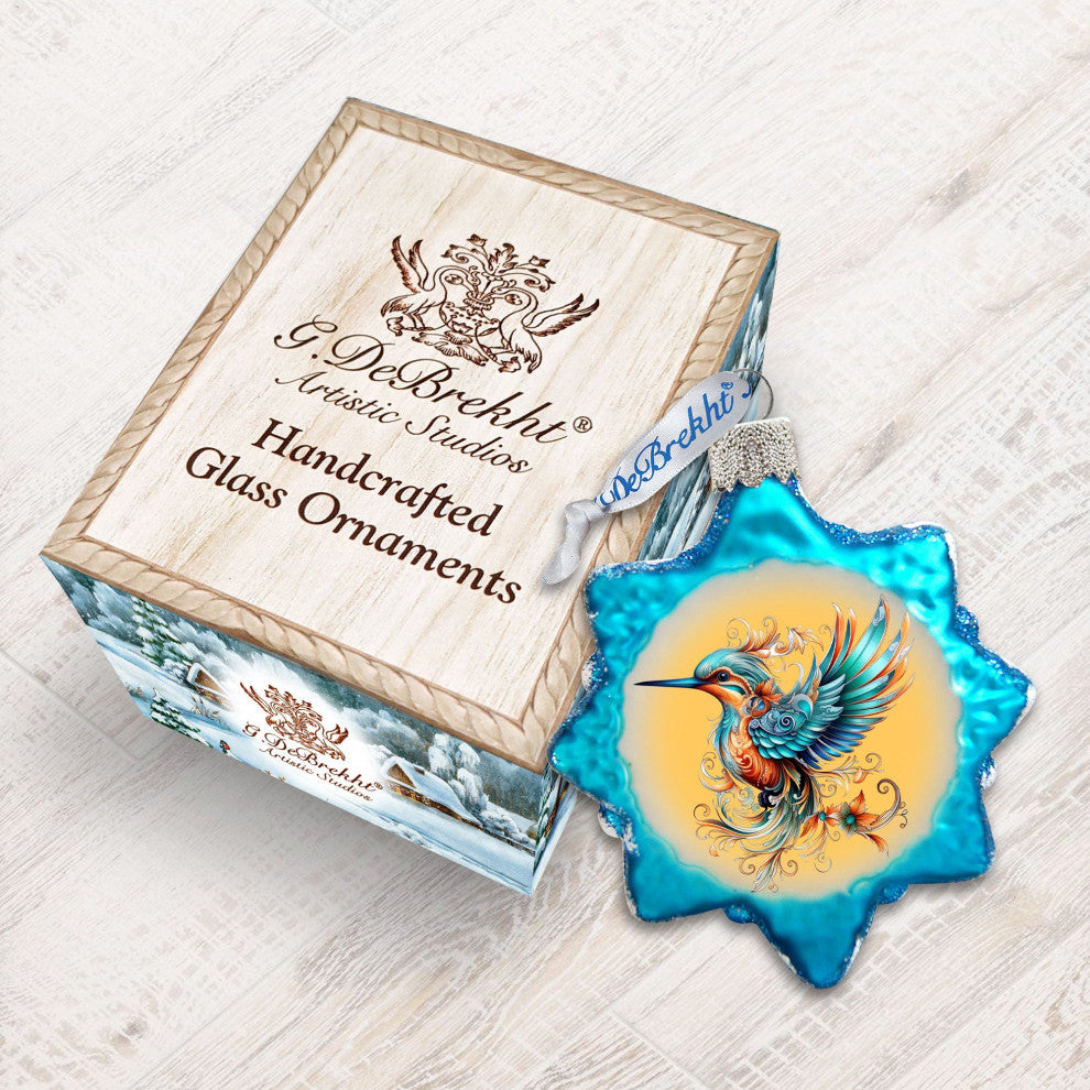 Fairy Bird Mercury Glass Ornaments Christmas Decor