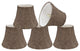 30276-5 Small Bell  Chandelier Clip On Lamp Shade Brown 3"x5"x4"