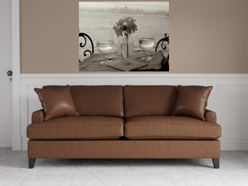 Black and White Romantic Date For Two City 2 Giclee Wrap Canvas Wall Art