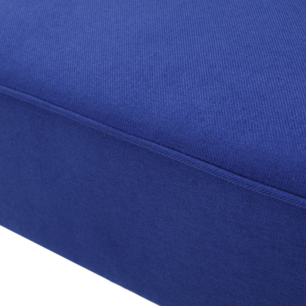 GDF Studio Charlotte Modern Simple Elegant Fabric Loveseat, Royal Blue