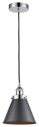 Innovations 616-1PH-PC-M13-BK 1-Light Mini Pendant, Polished Chrome