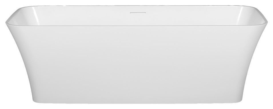 Malibu Orchid Rectangle Soaking Bathtub 63x30x23 Matte White