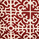 Red Romance Red and Beige Luxury Throw Pillow, 26"x26"