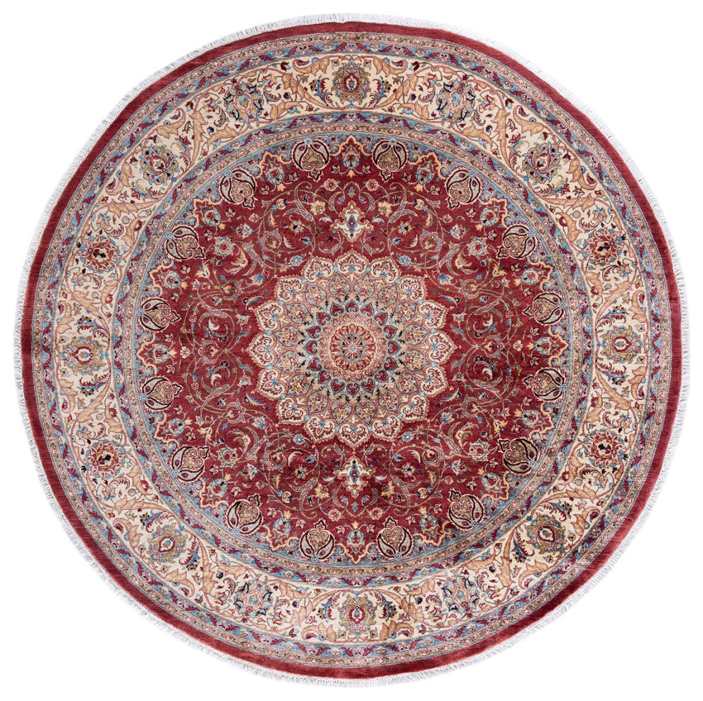Mogul, One-of-a-Kind Hand-Knotted Area Rug Yellow, 6' 5 x 6' 7