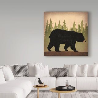 Ryan Fowler 'Take A Hike Bear No Words' Canvas Art