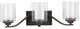 Kene Collection Graphite 3-Light Bath