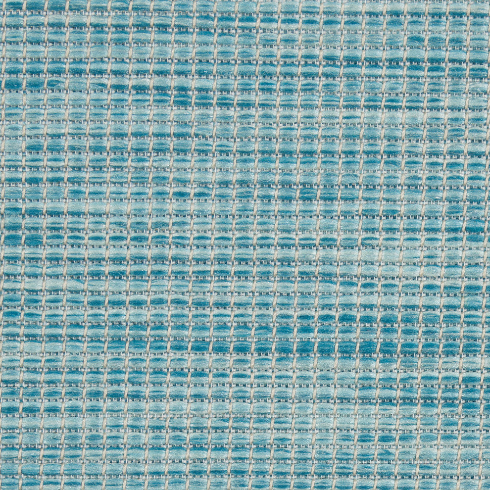 Nourison Positano Contemporary Area Rug, Aqua, 3'x5'