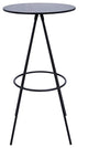 Benzara BM288186 Modern Bar Table, Hairpin Legs, Spacer, Composite Wood Surface