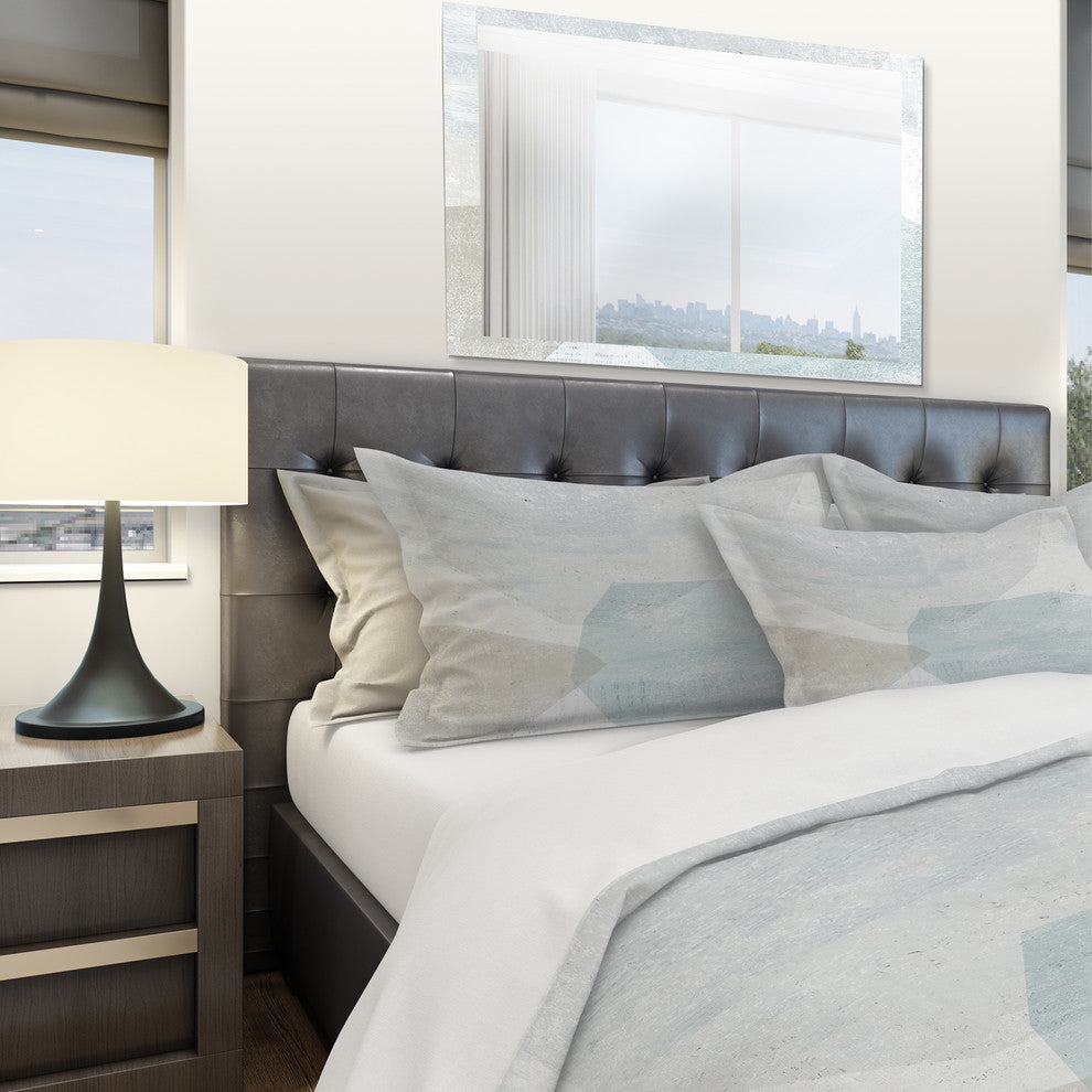 Gray and White Collage Ii Duvet Cover Set, Full/Queen