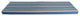 63"X19" Patterned Outdoor Spun Polyester Bench Cushion, Sovaro Denim