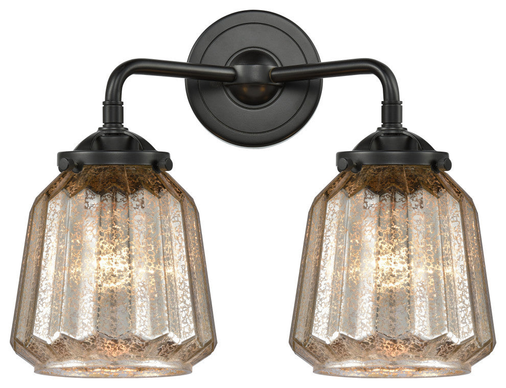 Innovations 2842WOBG146 Two Light Bath Vanity Nouveau Oil Rubbed Bronze