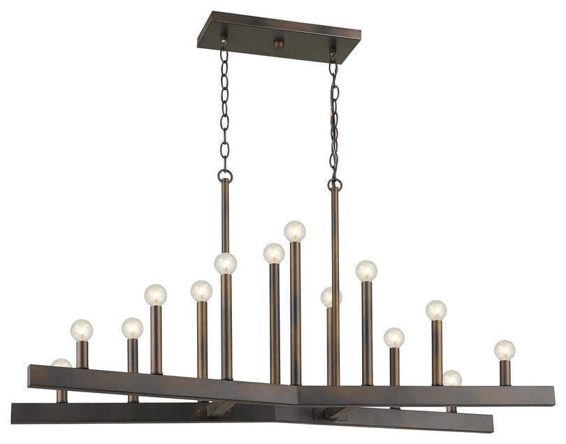Fallon 14-Light Oil-Rubbed Bronze Island Pendant
