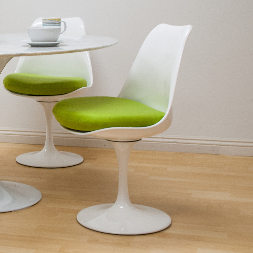 Mod Made Lily Swivel Dining Side Chair, Green