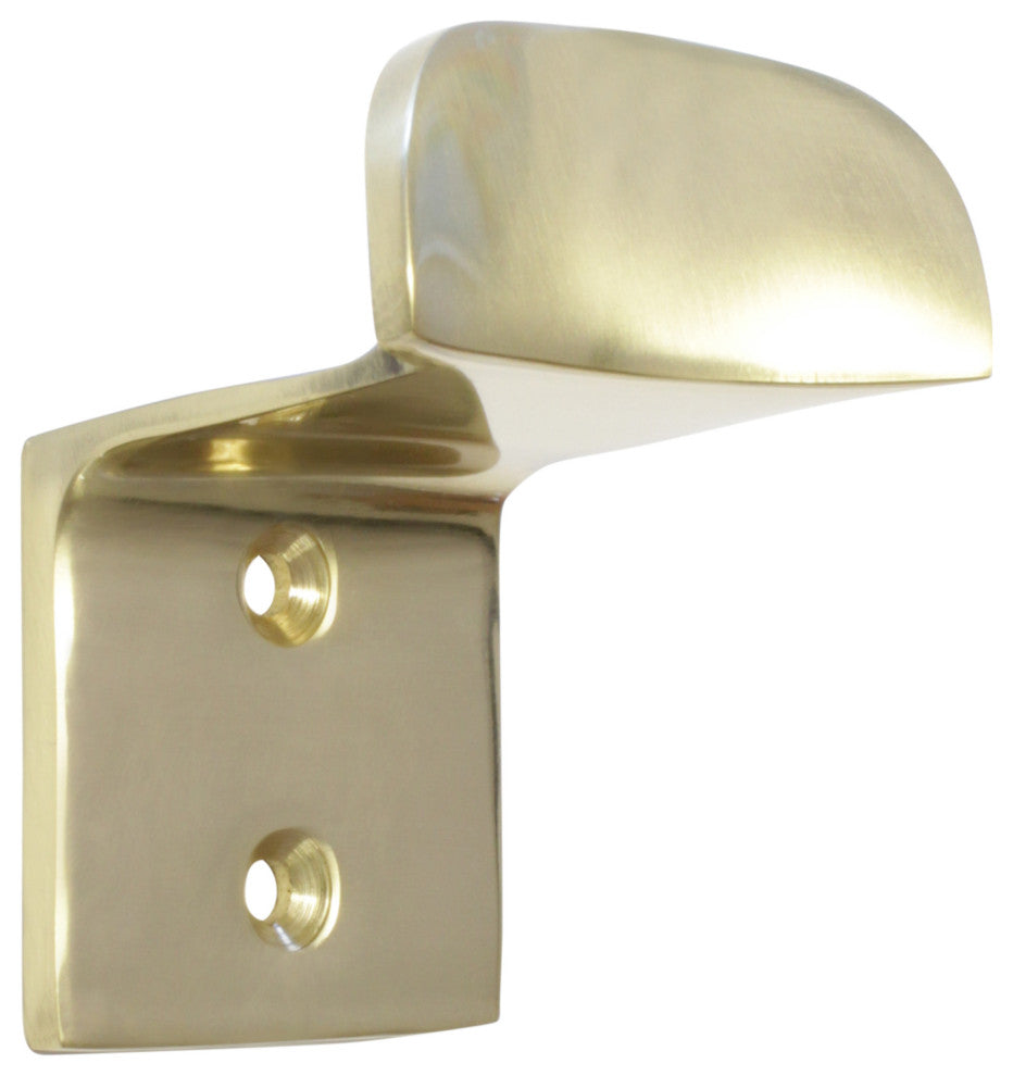 RCH Decorative Brass Wall Hook, 1.5 Inch, Various Finishes, Polished Brass, 1.5