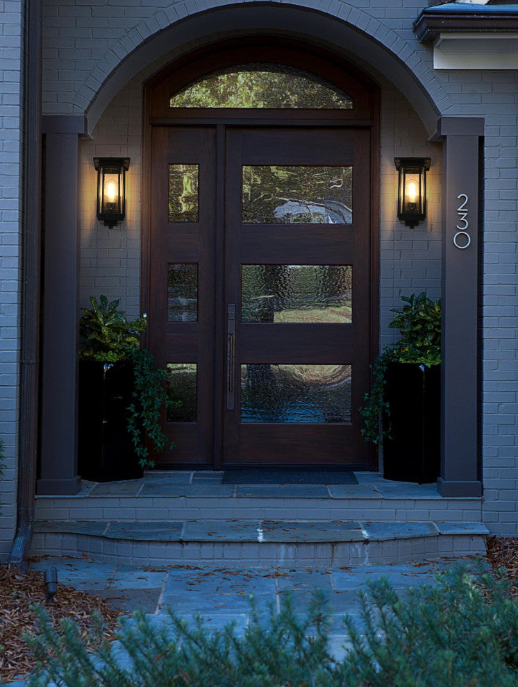 Home Living 6.5" Outdoor Wall Sconce, Black