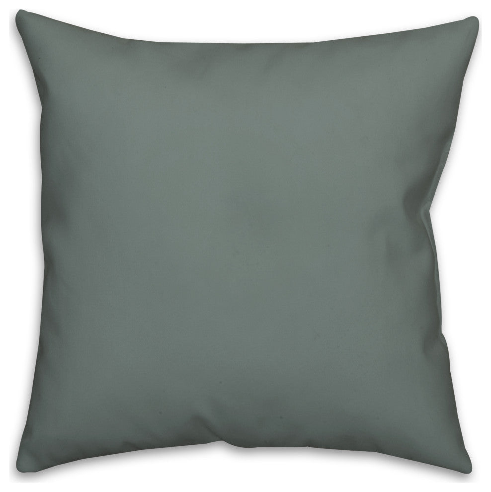 Floral Pattern Monogram K 18x18 Indoor/Outdoor Pillow