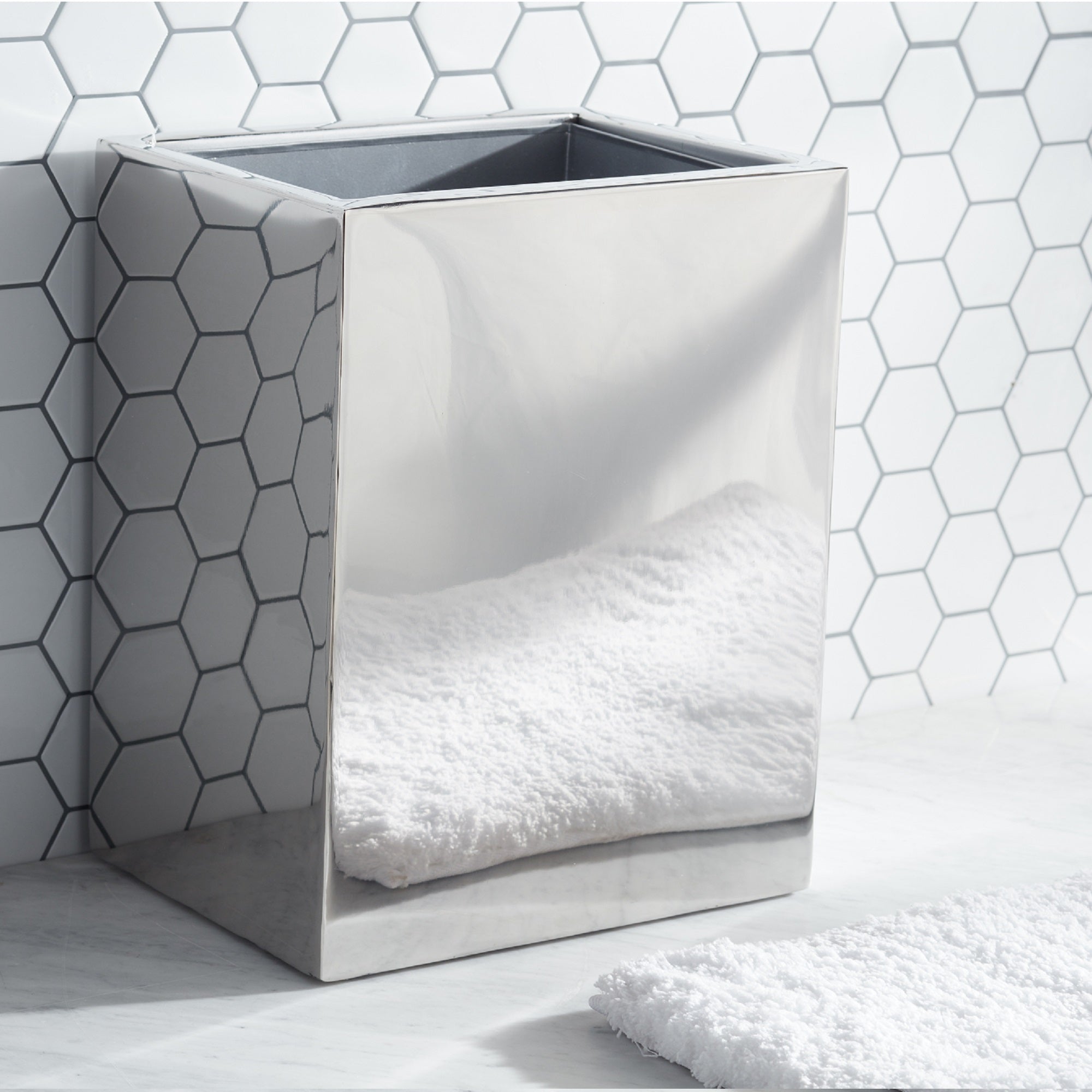 Roselli Trading CompanyÂ® Modern Bath Wastebasket