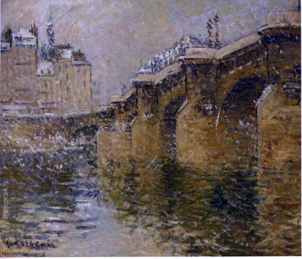 Gustave Loiseau Pont Neuf in the Snow Wall Decal