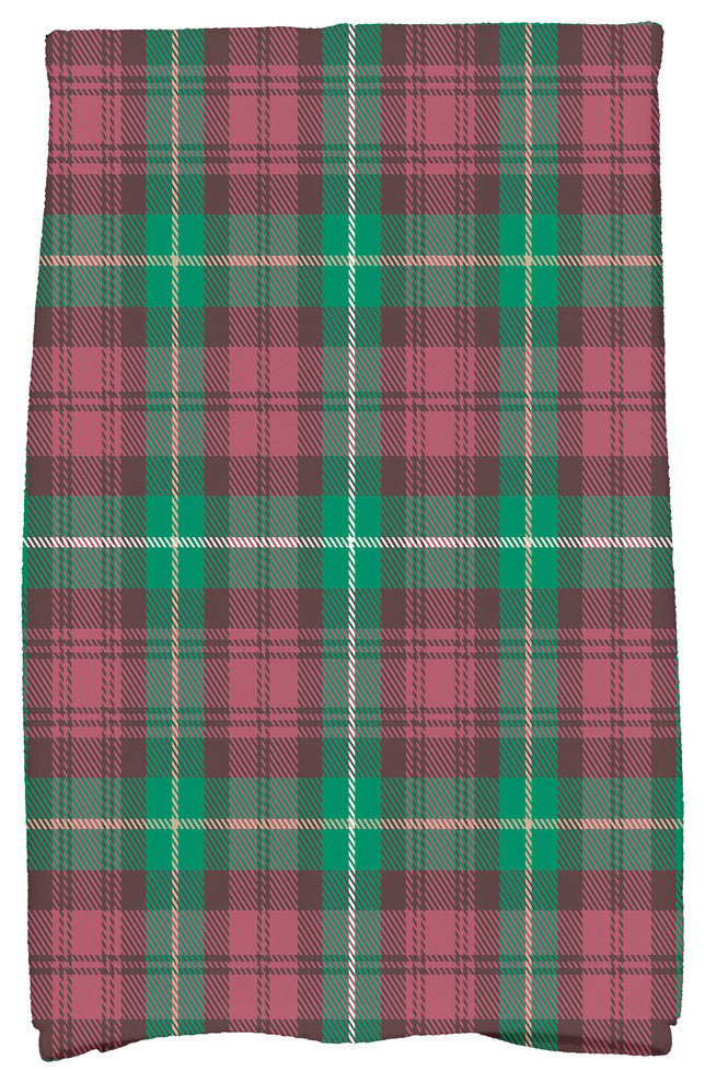 Tartan Plaid 18"x30" Red Holiday Print Kitchen Towel
