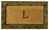 Prestige Gold Monogram Doormat 18"x30", Letter L