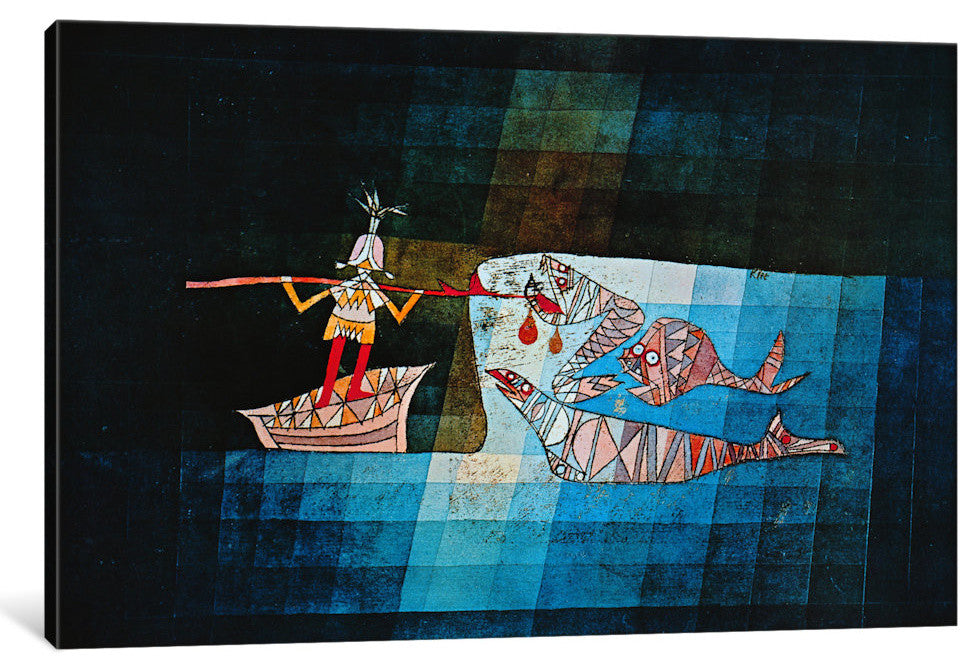 "Sinbad The Sailor" by Paul Klee, Canvas Print, 18x12"