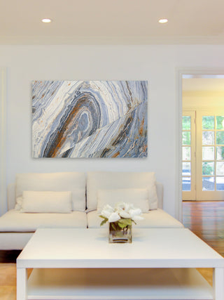 "Lake Swirls" Painting Print on Canvas
