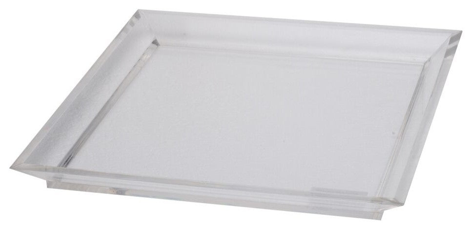 Acrylic Tray, Square Shape, White