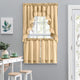 Ellis Curtain Stacey Tailored Tier Pair Curtains, Almond, 56"x24"