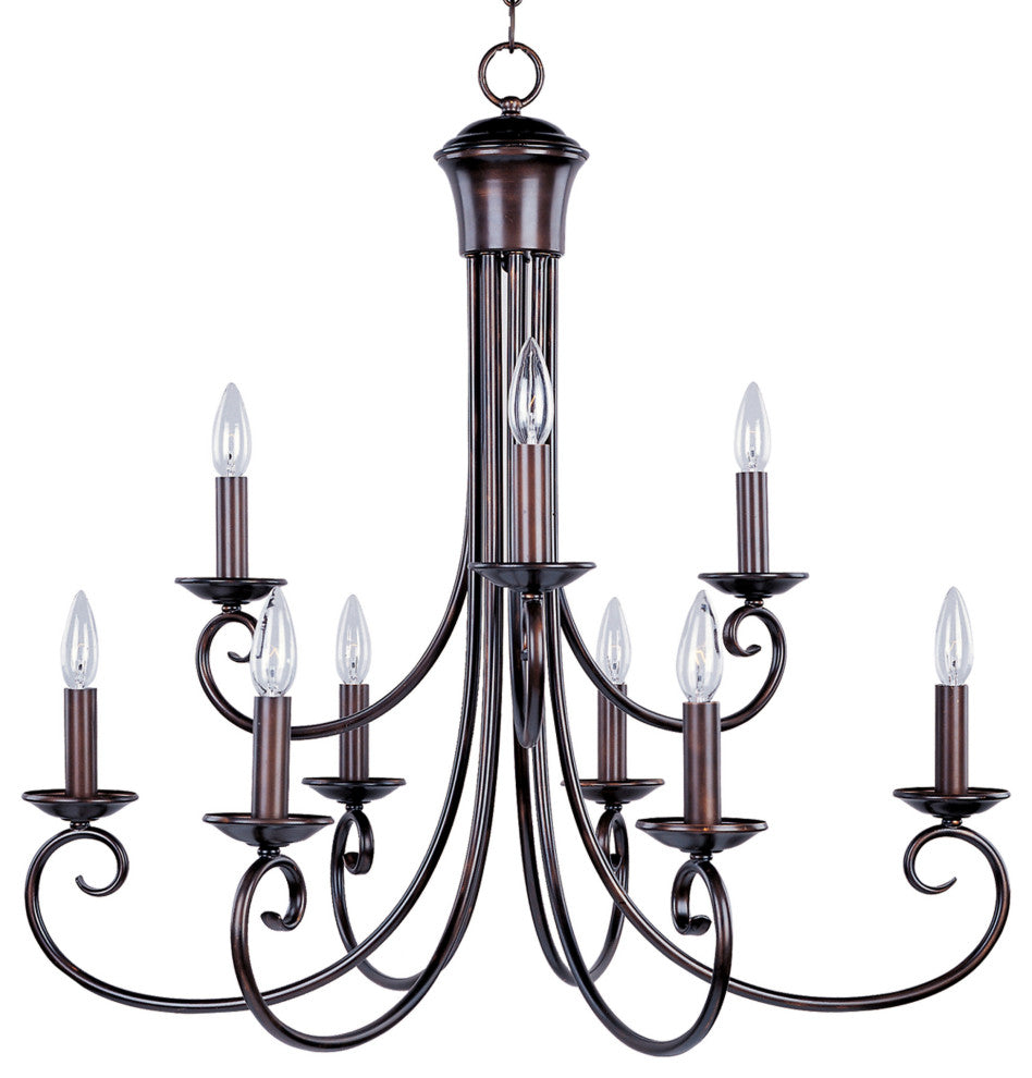 Maxim 70006 Loft 9 Light 30"W Chandelier - Oil Rubbed Bronze